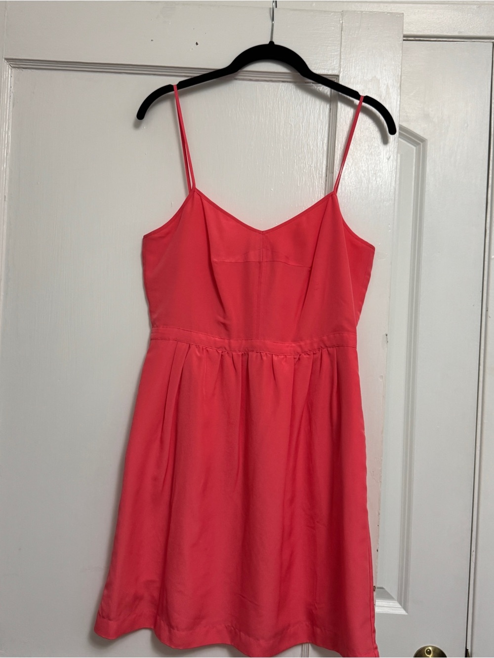J. Crew Coral Spaghetti-Strap Mini Dress